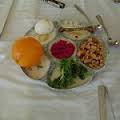 Orange on a seder plate